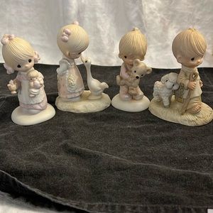 Precious Moments- 4 of the original 21 - all retired.